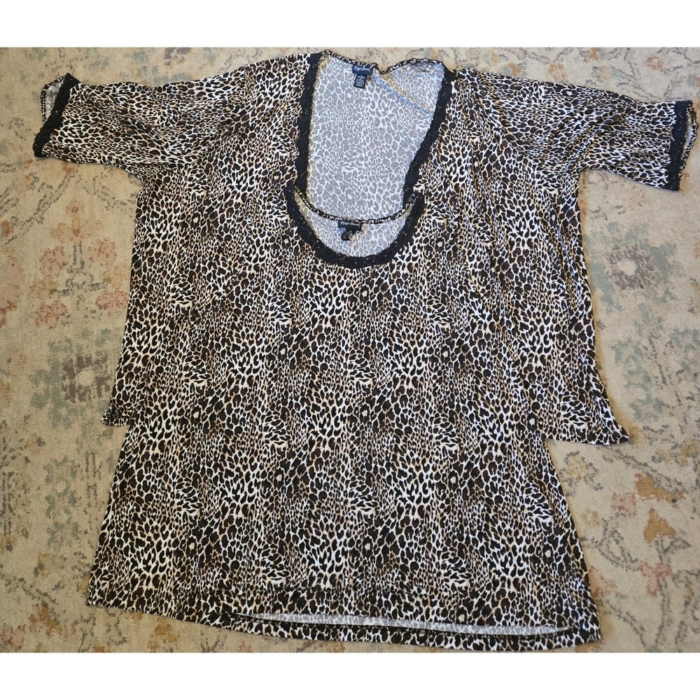 Maggie Barnes 5x 2 Pc Set Leopard Print Animal Tank And Cover 34/36 Cheetah